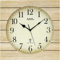 Classic radio-controlled wall clock 34 cm x 34 cm x 5 cm...