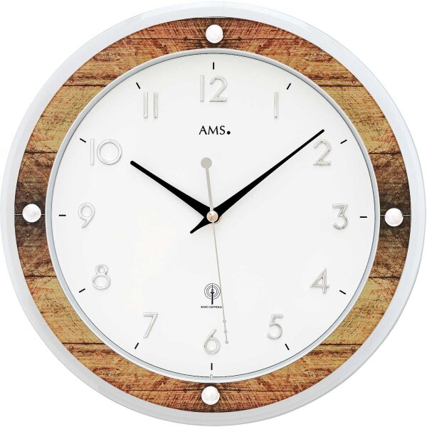 Modern wall clock case diameter: 31 cm - AMS Model: 5565