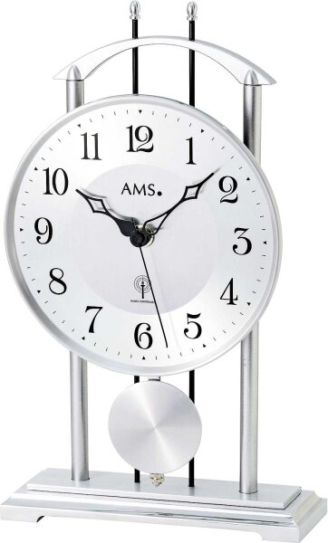 Classic table clock aluminum dial - AMS Model: 5192