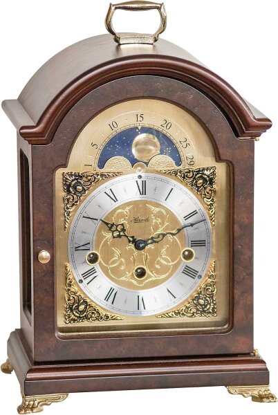 Table clock walnut 4/4 Westminster - Hermle Model: 23054-030340