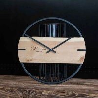 Waidzeit 33-WNZ-04 modern wall clock, made of genuine, local pine solid wood