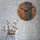 Waidzeit 33-WTW-04 Tempus modern wall clock, made of solid walnut wood