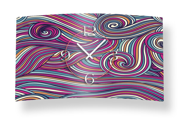 Modern wall clock - Dixtime Model: 3D-0144