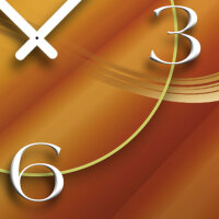 Modern wall clock - Dixtime Model: 3D-0117