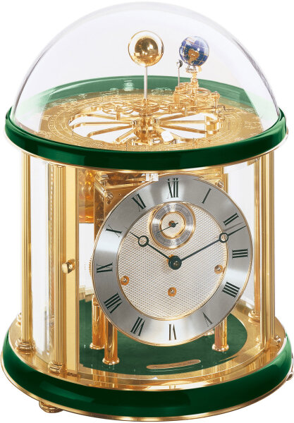 Table clock brass green - Hermle Model: 22805-V10352