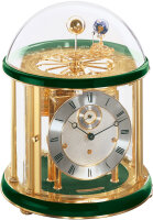 Table clock brass green - Hermle Model: 22805-V10352