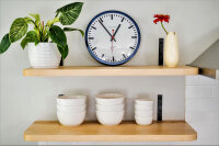 Station clock quartz movement stainless steel - Hermle Model: 30471-Q72100