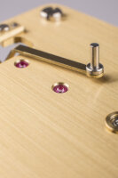 Pendulum clock red 31-day movement - Hermle Model: 71006-360761