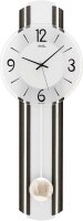 Pendulum wall clock wood aluminum - AMS Model: 7230