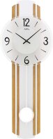 Pendulum wall clock wood aluminum - AMS Model: 7232