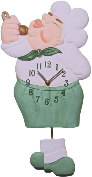 Pendulum wall clock kitchen clock "Cook" - Terrastudio Model: 01.2225