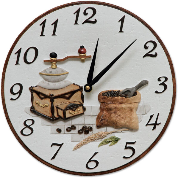 Coffee grinder and coffee sack - Terrastudio Model: Kitchen clock