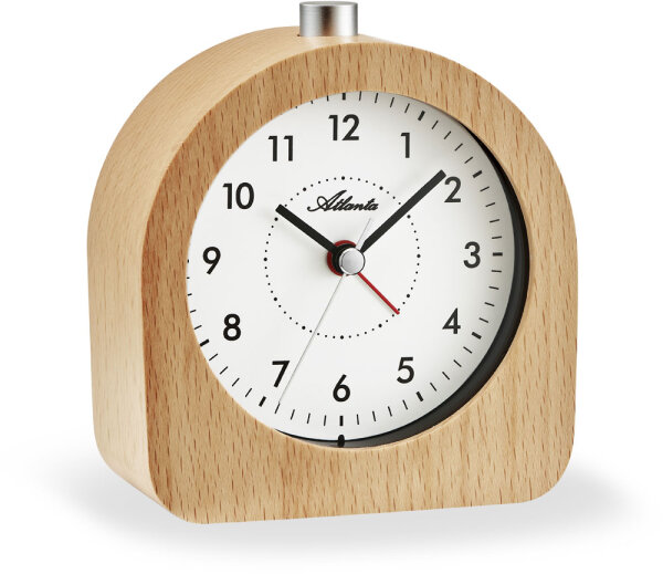 Table clock with alarm function light brown - Atlanta Model: 3145