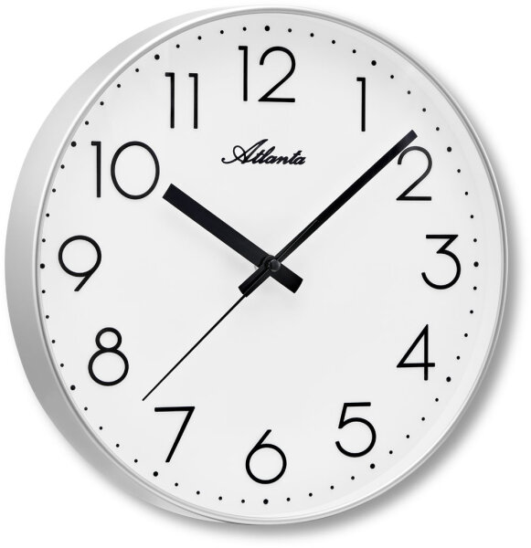 Modern wall clock diameter: 30 cm - Atlanta Model: 4529/19