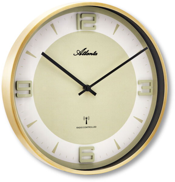 Modern wall clock diameter: 30 cm - Atlanta Model: 4531/9