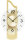 Modern wall clock with brass overlay - AMS Model: 9679