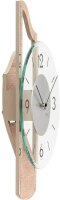 Modern wall clock with aluminum overlay - AMS Model: 9681
