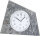 Modern table clock with natural stone overlay - AMS Model: 5176
