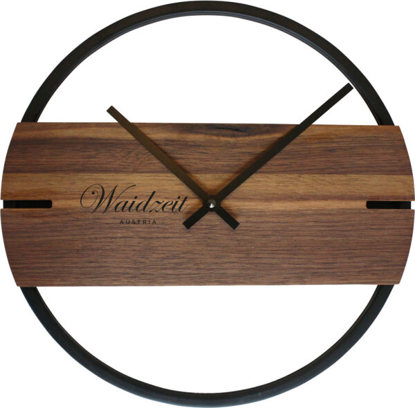Waidzeit 33-WNW-04 Novum modern wall clock, made of genuine, local oak solid wood
