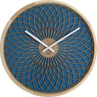 Modern wall clock, blue - Hermle Model: 30101-002100