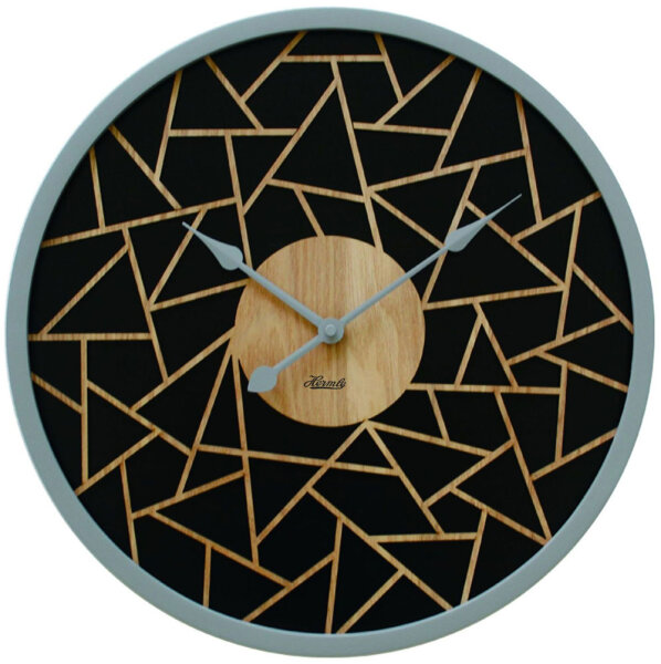 Modern wall clock, brown - Hermle Model: 30102-002100