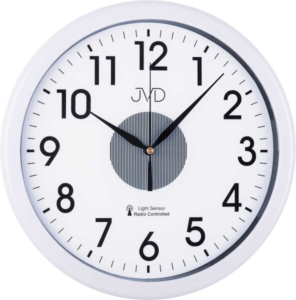 Radio-controlled wall clock with light sensor - JVD Model: RH692.1
