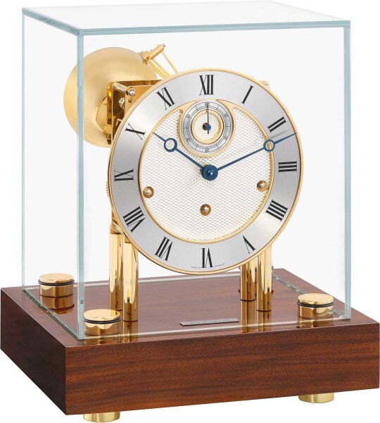 Table clock - walnut base, 4/4 Westminster - Hermle Model: 22801-030352