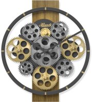 Wall clock in gear design - Hermle Model: 30105-002100