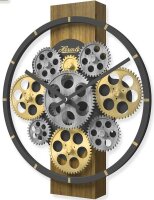 Wall clock in gear design - Hermle Model: 30105-002100