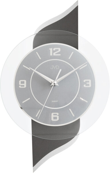 Wall clock made of wood and glass - JVD Model: NS22004/98