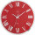 Wall clock red in metal - JVD Model: NS22006.2