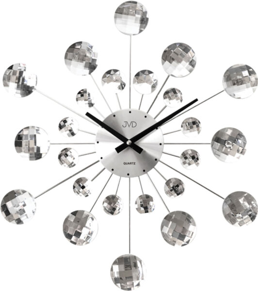 Wall clock silver-colored dial - JVD Model: HT464.1