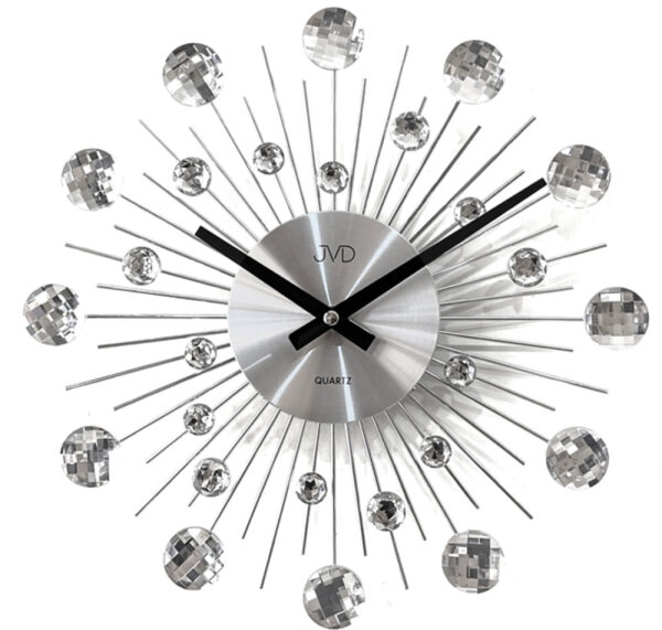 Wall clock silver-colored - JVD Model: HT111.1