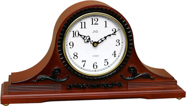 Mantel clock wood in walnut look - JVD Model: HS11.3