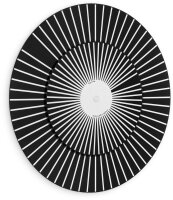 Wall clock quartz movement black - Hermle Model: 30930-742100