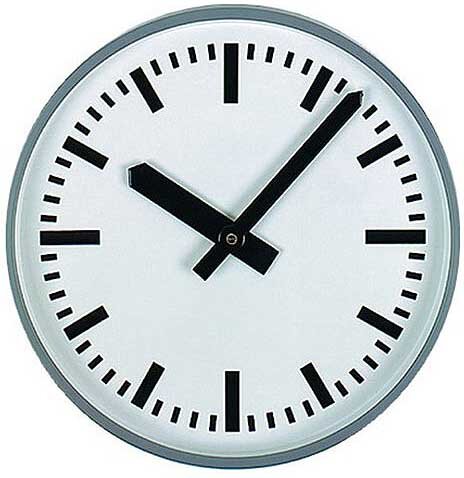 Radio-controlled wall clock - Series: Analog Indoor Clock - GER-Technik Model: RIU-Funk-80-S