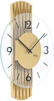 Modern wall clock made of glass - AMS Model: 9695