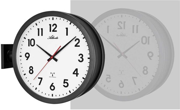 Modern double-sided radio clock - Atlanta Model: 4570