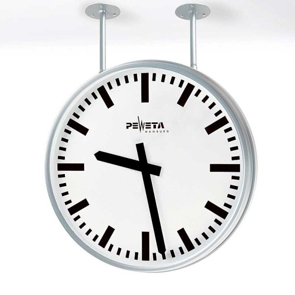 Large room clock double-sided - Peweta Model: 51.352.523