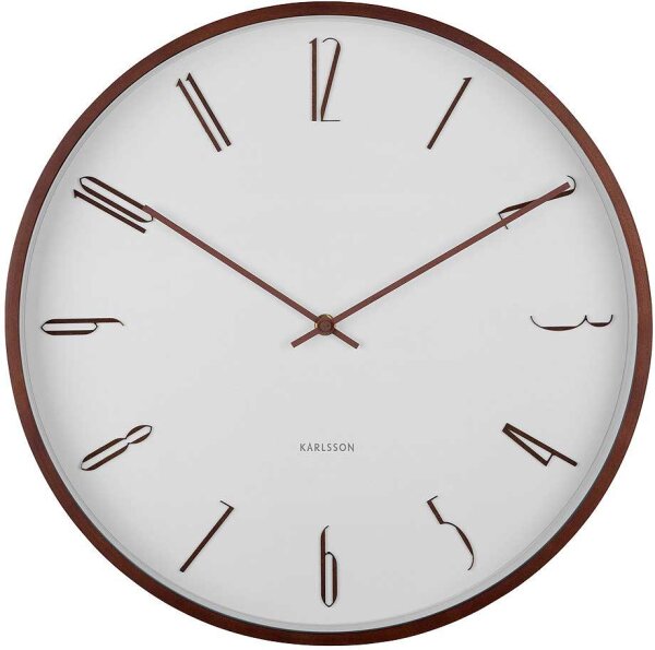 Modern wall clock white - Karlsson Model: KA6014WH