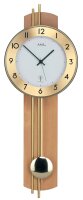 Radio-controlled pendulum clock classic brass rods - AMS...