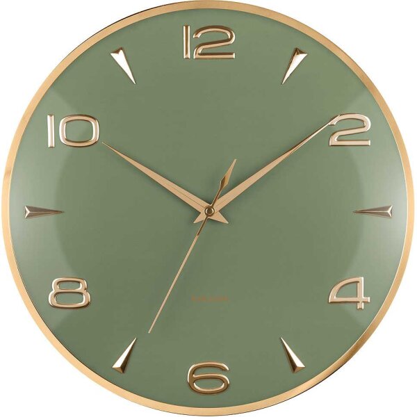 Modern wall clock green - Karlsson Model: KA6017GR