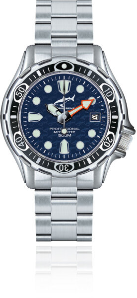 Mens divers watch - Series: Chris Benz Deep 500M Automatic - Chris Benz Model: CB-500A-B-MB