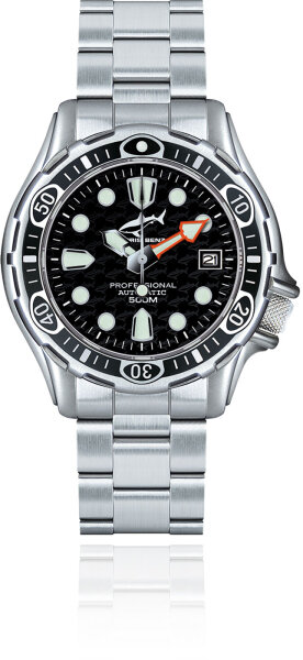 Mens divers watch - Series: Chris Benz Deep 500M Automatic - Chris Benz Model: CB-500A-S-MB