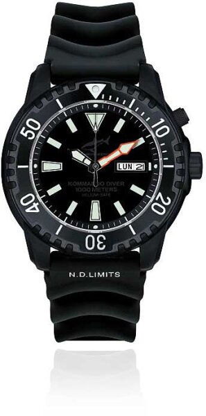 Mens divers watch set with two straps - Series: Defense Kommando Diver - Chris Benz Model: CB-1000-KD