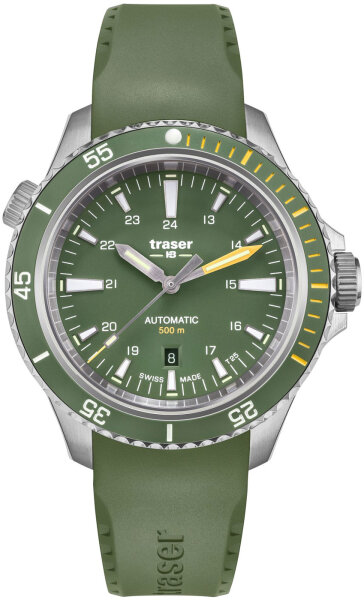 Mens watch P67 Diver Automatic Green Series: Diver Collection - Traser Model: 110327