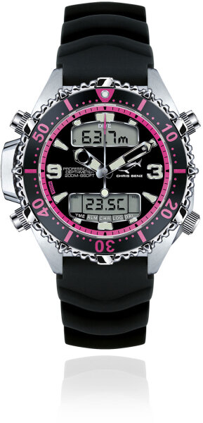 Mens Watch Series: Depthmeter PINK EDITION - Chris Benz Model: CB-D200X-P-KBS