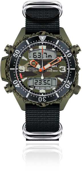 Mens Watch Series: Depthmeter - Limited Edition - Urban Chameleon - Chris Benz Model: CB-D200X-C-NBS