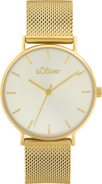 Ladies watch stainless steel case Milanese strap - s.Oliver Model: 2033517