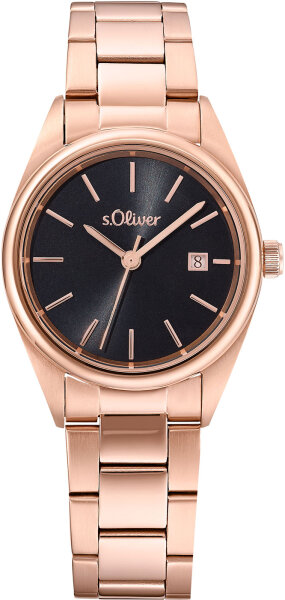 Ladies watch stainless steel date display - s.Oliver Model: 2033533